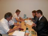 Podpisanie umowy na dofinansowanie modernizacji targowiska w Czerwińsku nad Wisłą, 