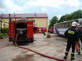 Ćwiczenia strażackie w Gminnym Zespole Szkół w Czerwińsku nad Wisłą, 